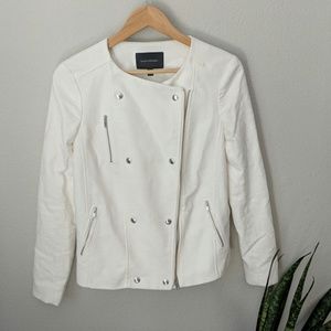 Banana Republic Textured Asymmetrical Moto Jacket